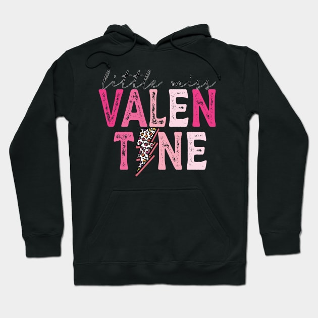 Little Miss Valentine Hoodie by DigitalCreativeArt